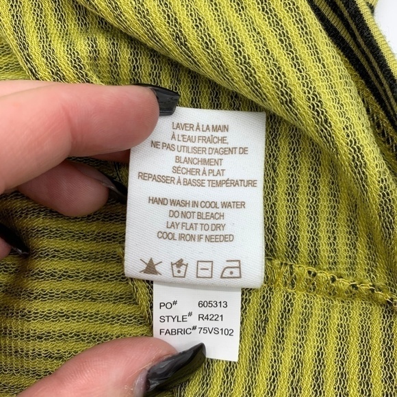 Eaze by Renuar Pistachio w/ Black Stripes Dress - Picture 7 of 7